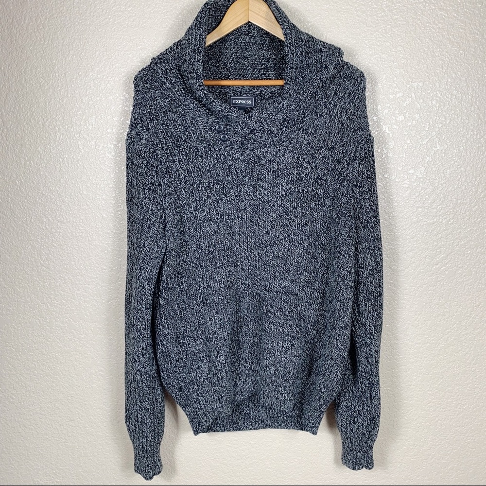 Express knit collar pullover size XL EUC